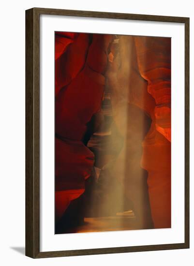 Shaft of Light, Upper Antelope Canyon, Page, Arizona, USA-Michel Hersen-Framed Photographic Print