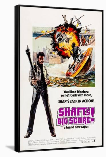 Shaft's Big Score!-null-Framed Stretched Canvas