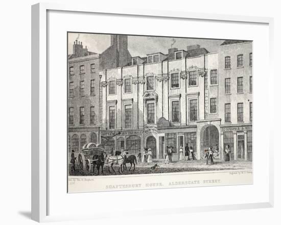 Shaftesbury House, Aldersgate Street-Thomas Hosmer Shepherd-Framed Giclee Print