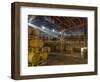 Shafts of Light in Barrel Room of Montevina Winery, Shenandoah Valley, California, USA-Janis Miglavs-Framed Photographic Print