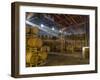 Shafts of Light in Barrel Room of Montevina Winery, Shenandoah Valley, California, USA-Janis Miglavs-Framed Photographic Print