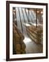 Shafts of Light in Barrel Room of Montevina Winery, Shenandoah Valley, California, USA-Janis Miglavs-Framed Photographic Print