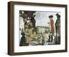 Shah Allum Mogul of Hindostan, Reviewing Troops of the British East India Company, c.1781-null-Framed Giclee Print