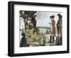 Shah Allum Mogul of Hindostan, Reviewing Troops of the British East India Company, c.1781-null-Framed Giclee Print