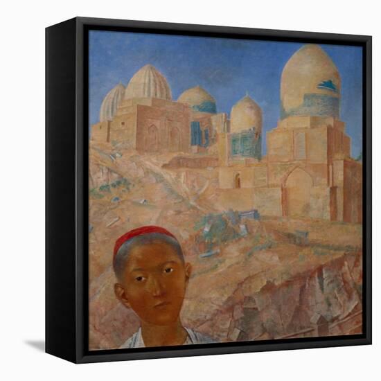 Shah-I-Zinda in Samarkand, 1921-Kosjma Ssergej Petroff-Wodkin-Framed Stretched Canvas