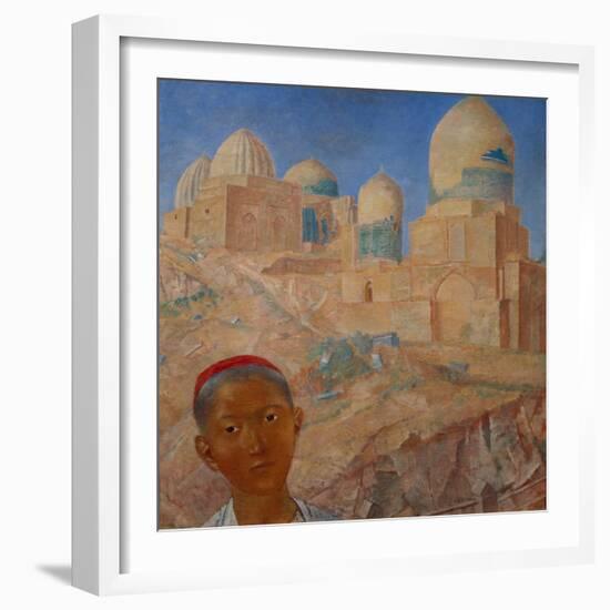 Shah-I-Zinda in Samarkand, 1921-Kosjma Ssergej Petroff-Wodkin-Framed Giclee Print