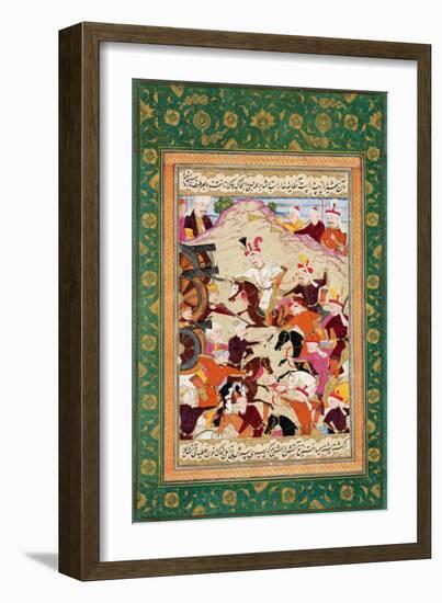 Shah Ismail I at the Battle of Chaldiran-null-Framed Giclee Print