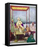 Shah Jahan I Mughal Emperor of India from 1628 to 1658 Known in His Youth as Prince Khurram-Abanindro Nath Tagore-Framed Stretched Canvas