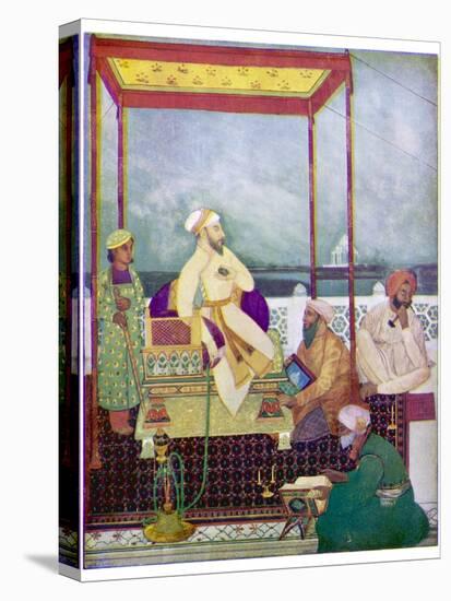 Shah Jahan I Mughal Emperor of India from 1628 to 1658 Known in His Youth as Prince Khurram-Abanindro Nath Tagore-Stretched Canvas