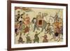 Shah Jahan Mounted on an Elephant with His Retinue-null-Framed Giclee Print