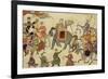 Shah Jahan Mounted on an Elephant with His Retinue-null-Framed Giclee Print