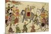 Shah Jahan Mounted on an Elephant with His Retinue-null-Mounted Giclee Print
