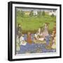 Shah Jahan, ses quatre fils et quatre courtisans-null-Framed Giclee Print