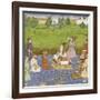 Shah Jahan, ses quatre fils et quatre courtisans-null-Framed Giclee Print