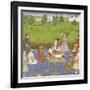 Shah Jahan, ses quatre fils et quatre courtisans-null-Framed Giclee Print