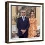 Shah of Iran Mohammad Reza Pahlavi and Wife Farah, 2500th Anniversary of Persia, Persepolis-Carlo Bavagnoli-Framed Photographic Print