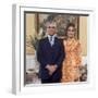 Shah of Iran Mohammad Reza Pahlavi and Wife Farah, 2500th Anniversary of Persia, Persepolis-Carlo Bavagnoli-Framed Photographic Print