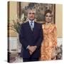 Shah of Iran Mohammad Reza Pahlavi and Wife Farah, 2500th Anniversary of Persia, Persepolis-Carlo Bavagnoli-Stretched Canvas