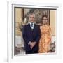 Shah of Iran Mohammad Reza Pahlavi and Wife Farah, 2500th Anniversary of Persia, Persepolis-Carlo Bavagnoli-Framed Photographic Print