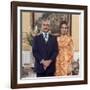 Shah of Iran Mohammad Reza Pahlavi and Wife Farah, 2500th Anniversary of Persia, Persepolis-Carlo Bavagnoli-Framed Photographic Print