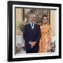 Shah of Iran Mohammad Reza Pahlavi and Wife Farah, 2500th Anniversary of Persia, Persepolis-Carlo Bavagnoli-Framed Photographic Print