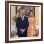 Shah of Iran Mohammad Reza Pahlavi and Wife Farah, 2500th Anniversary of Persia, Persepolis-Carlo Bavagnoli-Framed Photographic Print