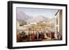 Shah Shoja, Puppet of the British, Holding a Durbar at Kabul, First Anglo-Afghan War, 1838-1842-James Atkinson-Framed Giclee Print