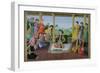 Shah Suleyman II and His Courtiers-null-Framed Giclee Print