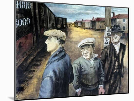 Shahn: Three Men-Ben Shahn-Mounted Giclee Print