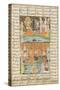 Shahnameh de Ferdowsi ou le Livre des Rois. Mariage des trois filles de Séro, roi du Yémen.-null-Stretched Canvas