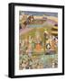 Shahnameh de Ferdowsi ou le Livre des Rois. Sohrab regarde la tente de Guivre-null-Framed Giclee Print