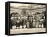 Shahpur District Police Officers Group, India, 1937-1938-Mool & Son Chand-Framed Stretched Canvas