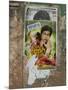 Shahruk Khan in Torn Bollywood Movie Poster on Wall, Hospet, Karnataka, India, Asia-Annie Owen-Mounted Photographic Print