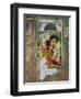 Shahruk Khan in Torn Bollywood Movie Poster on Wall, Hospet, Karnataka, India, Asia-Annie Owen-Framed Photographic Print