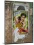 Shahruk Khan in Torn Bollywood Movie Poster on Wall, Hospet, Karnataka, India, Asia-Annie Owen-Mounted Photographic Print