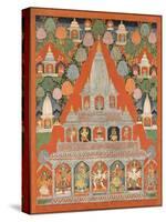 Shaiva Shrines in a Landscape-null-Stretched Canvas