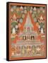 Shaiva Shrines in a Landscape-null-Framed Stretched Canvas