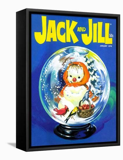 Shake Up a Snowstorm - Jack and Jill, January 1970-Rae Owings-Framed Stretched Canvas