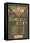 Shakepeare's Sublime Tragedy "Romeo & Juliet" Poster-Lantern Press-Framed Stretched Canvas