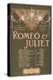Shakepeare's Sublime Tragedy "Romeo & Juliet" Poster-Lantern Press-Stretched Canvas