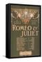 Shakepeare's Sublime Tragedy "Romeo & Juliet" Poster-Lantern Press-Framed Stretched Canvas