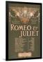 Shakepeare's Sublime Tragedy "Romeo & Juliet" Poster-Lantern Press-Framed Art Print