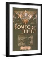 Shakepeare's Sublime Tragedy "Romeo & Juliet" Poster-Lantern Press-Framed Art Print