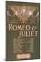 Shakepeare's Sublime Tragedy "Romeo & Juliet" Poster-Lantern Press-Mounted Art Print