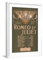 Shakepeare's Sublime Tragedy "Romeo & Juliet" Poster-Lantern Press-Framed Art Print