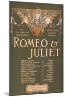 Shakepeare's Sublime Tragedy "Romeo & Juliet" Poster-Lantern Press-Mounted Art Print