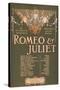 Shakepeare's Sublime Tragedy "Romeo & Juliet" Poster-Lantern Press-Stretched Canvas