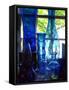 Shaker Blue Glass-Jody Miller-Framed Stretched Canvas