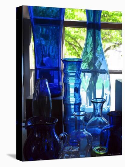 Shaker Blue Glass-Jody Miller-Stretched Canvas