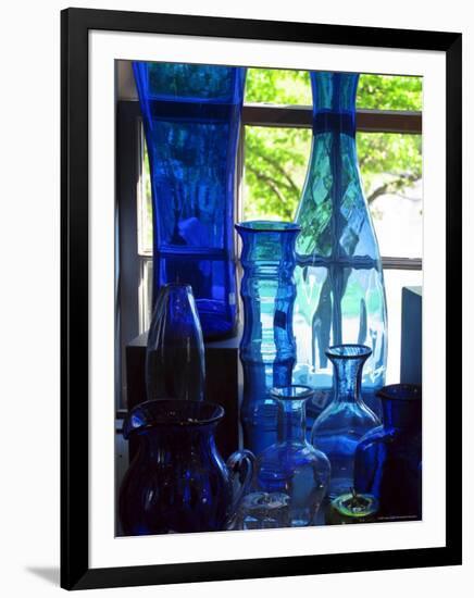 Shaker Blue Glass-Jody Miller-Framed Photographic Print